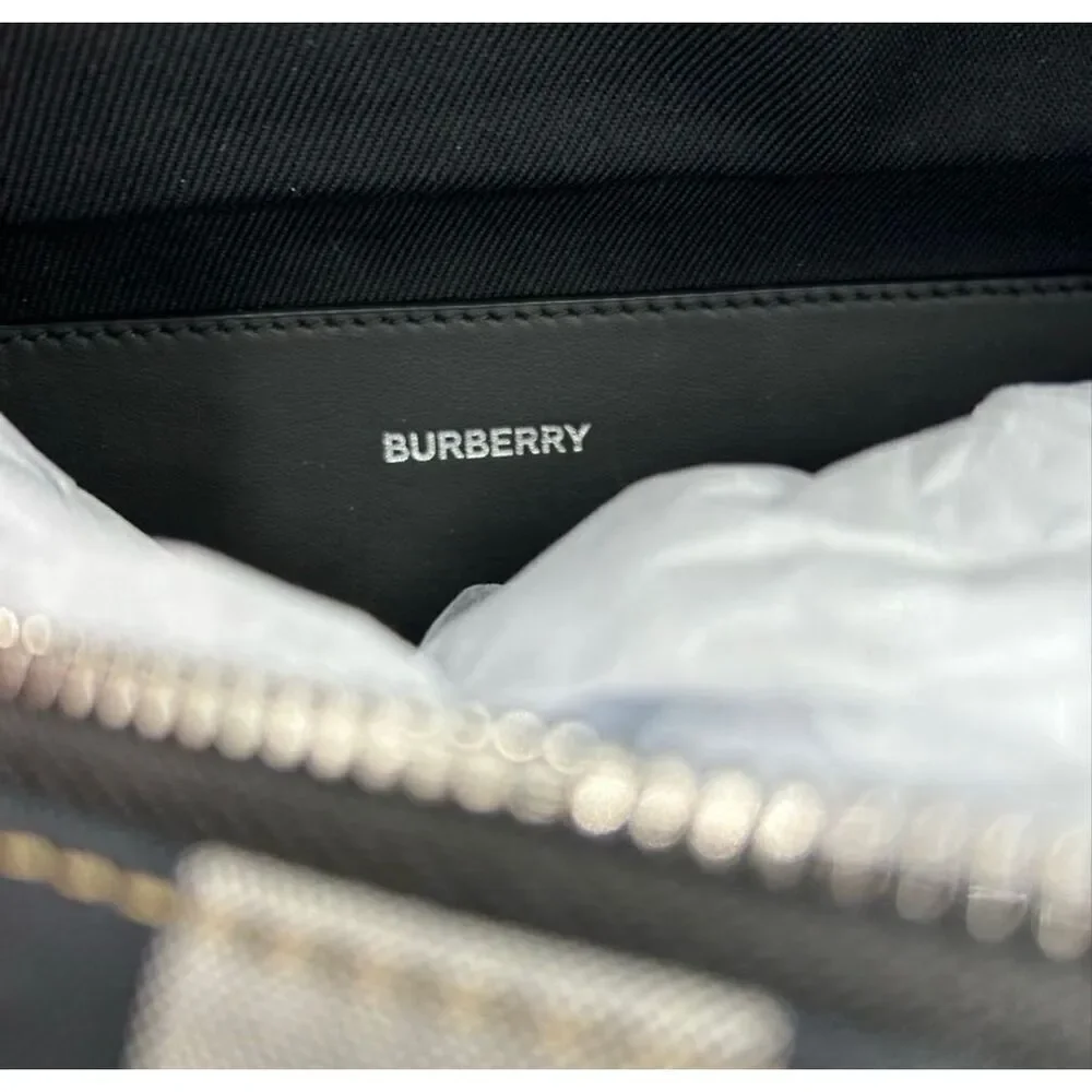 Burberry Sonny Check Crossbody/Belt Bag in Beige and Black